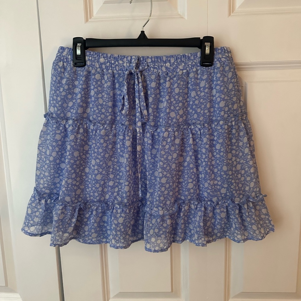 Blue and white floral Amish skirt - new never worn tag removed